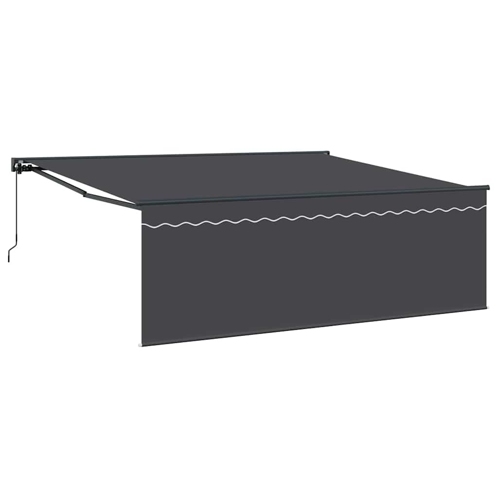 Ausziehbare Markise Anthrazit 400 x 300 cm