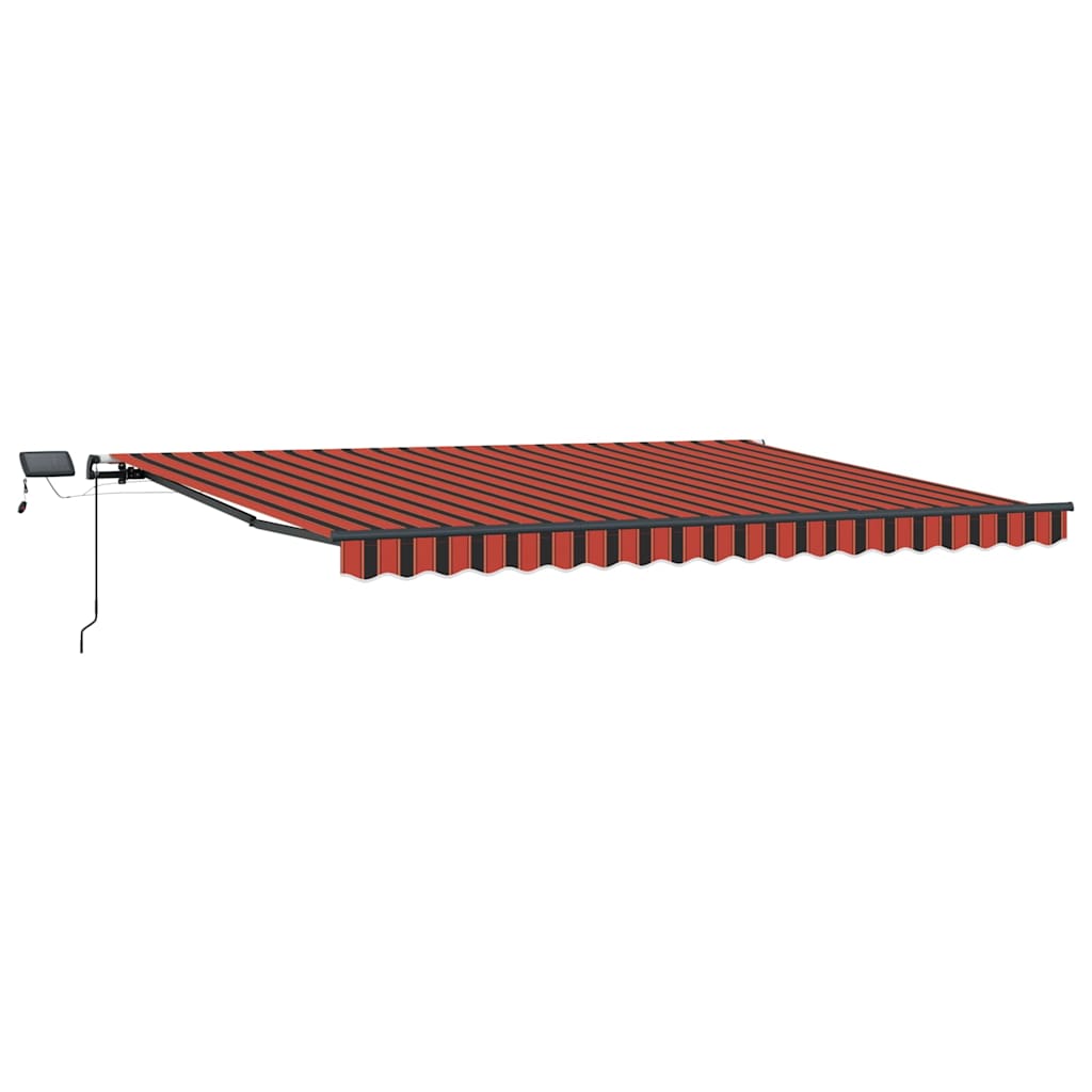 Ausziehbare Markise Orange und Braun 400 x 300 cm