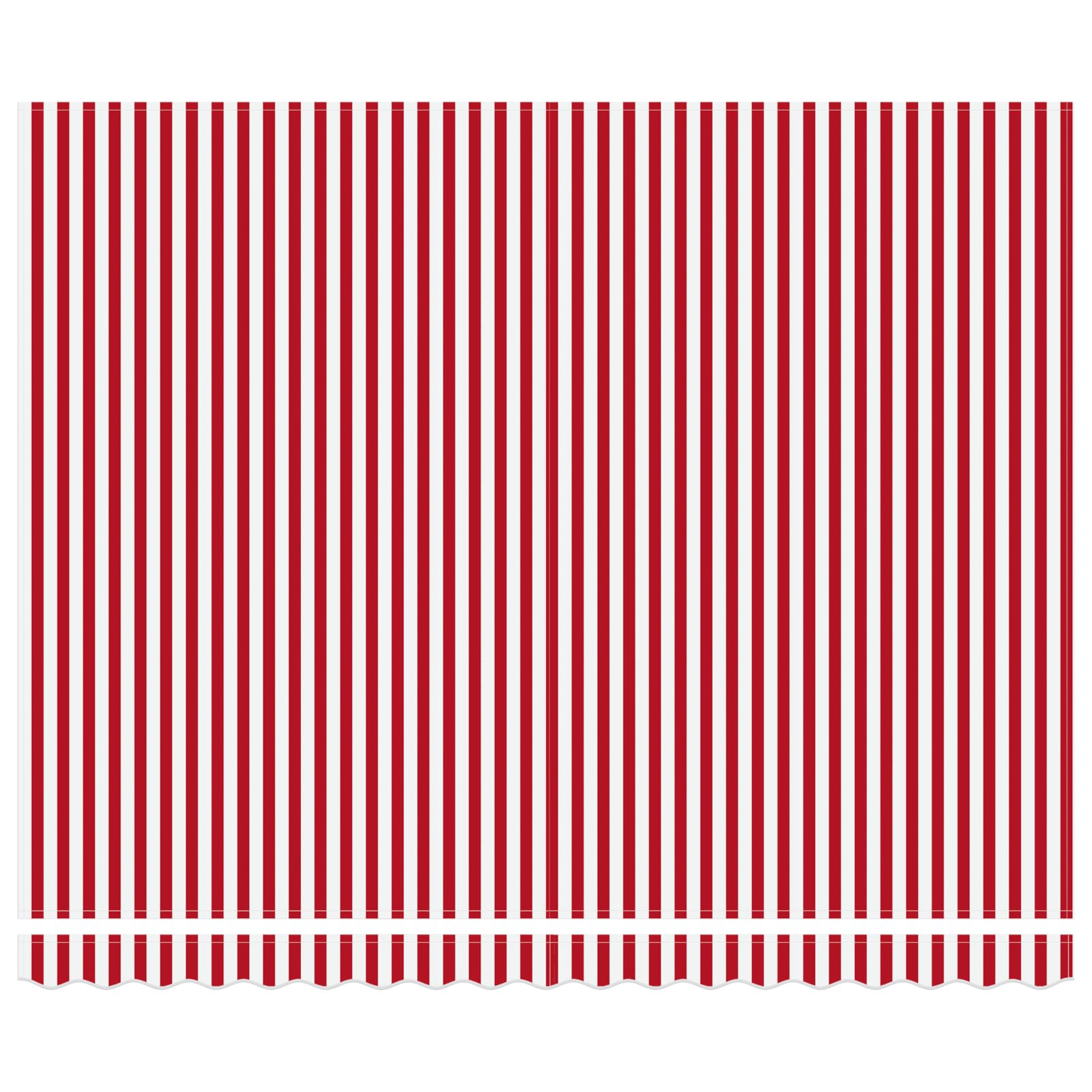 Markisenrahmen Rot und Weiß 400 x 300 cm