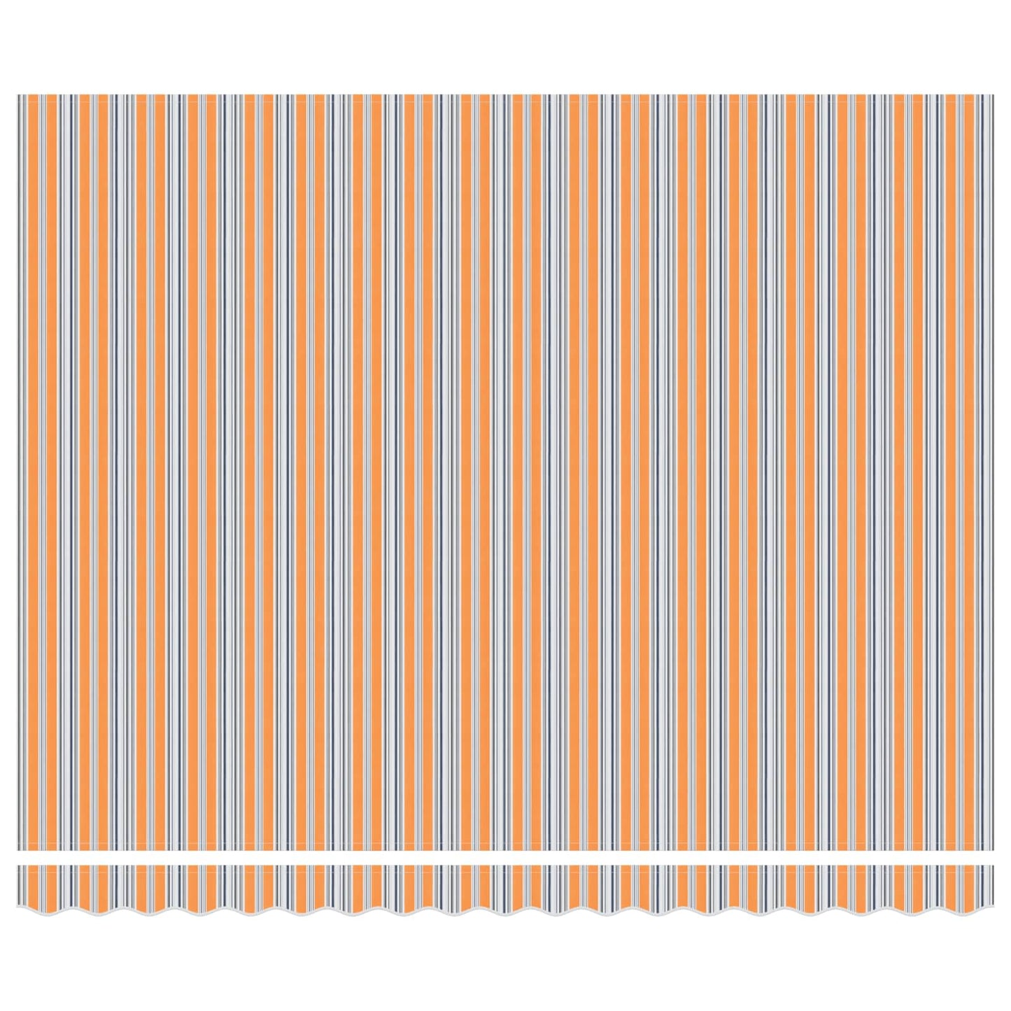 Markisenrahmen Blau und Orange 400 x 300 cm