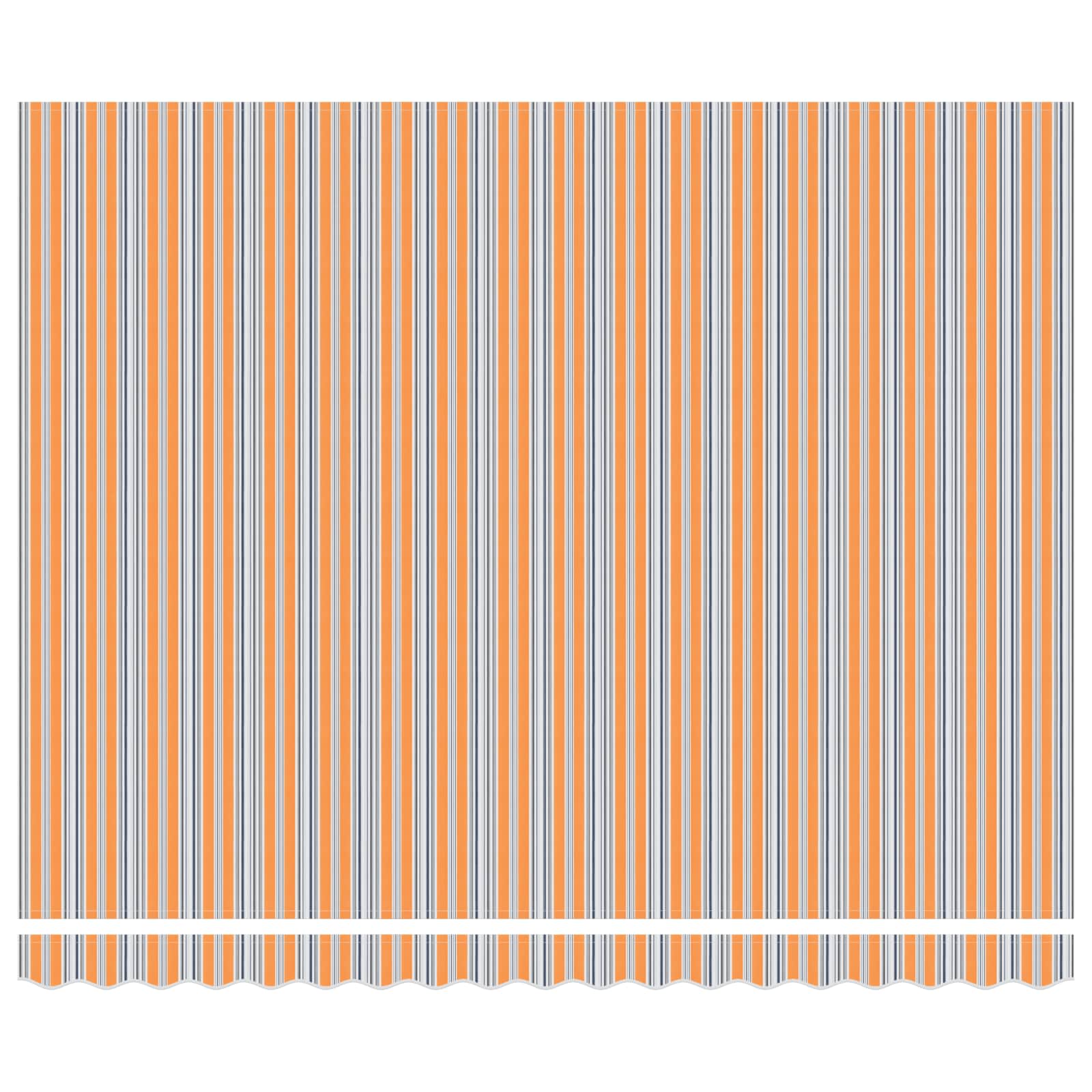 Markisenrahmen Blau und Orange 400 x 300 cm
