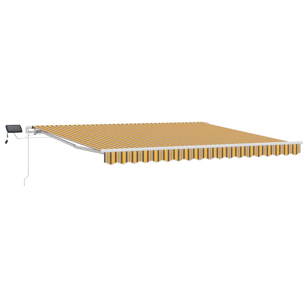 Ausziehbare Markise Mehrfarbig 400 x 300 cm Stoff und Aluminium