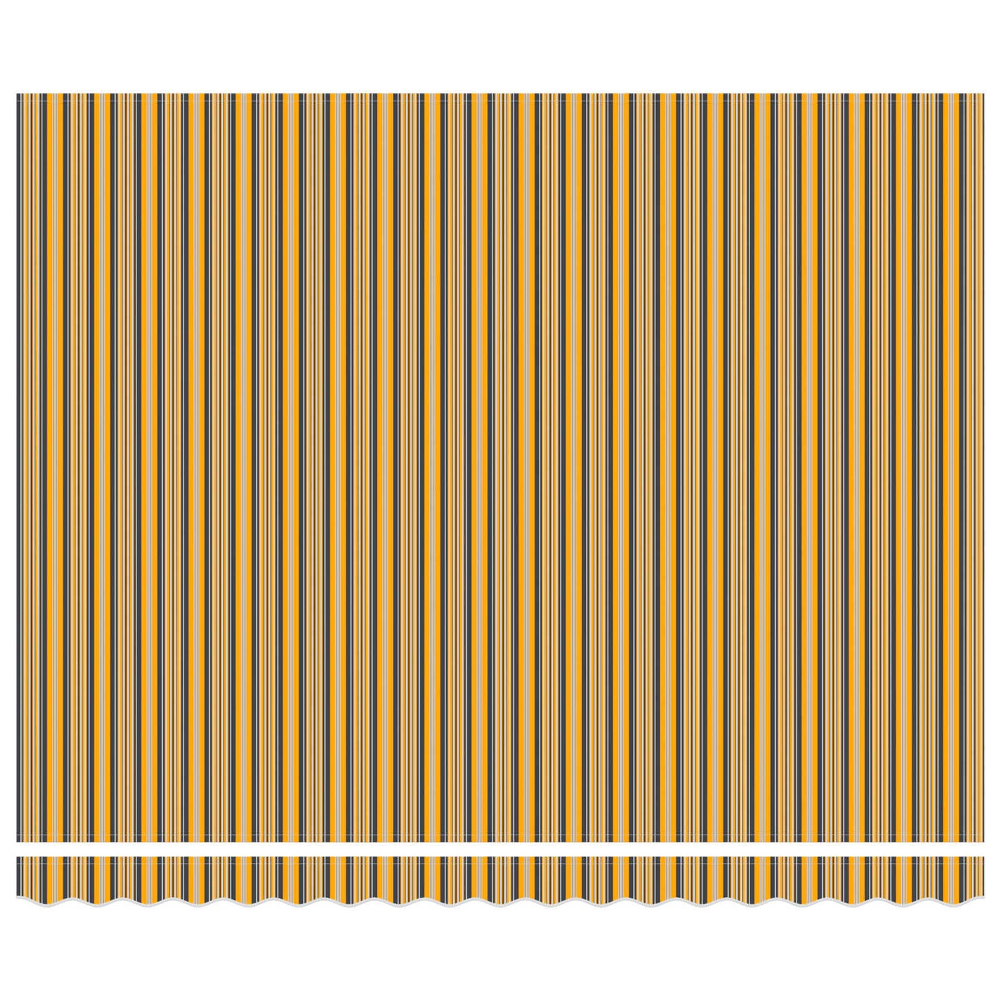 Markisenrahmen Gelb und Grau 400 x 300 cm