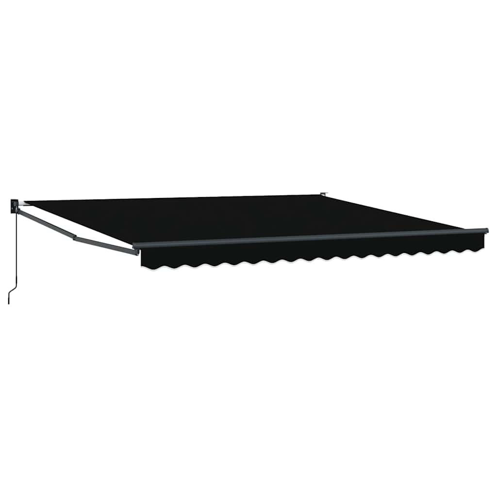 Ausziehbare Markise Schwarz 400 x 300 cm