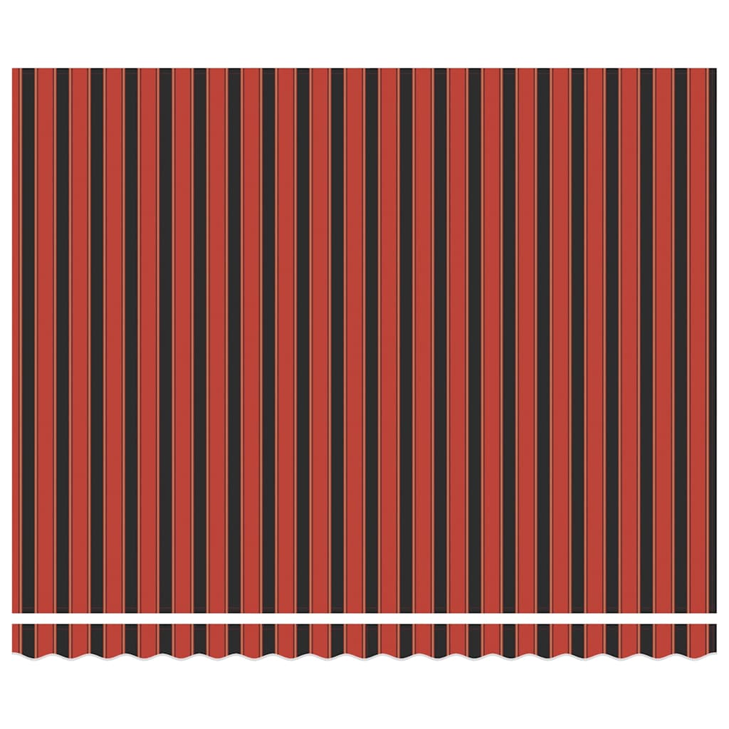 Ausziehbare Markise Orange 400 x 350 cm Polyester und Aluminium