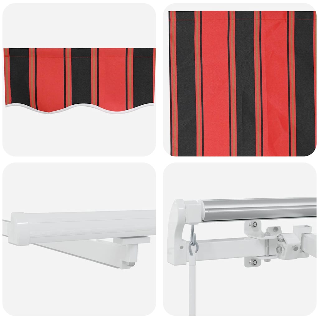 Ausziehbare Markise Orange und Braun 400 x 300 cm