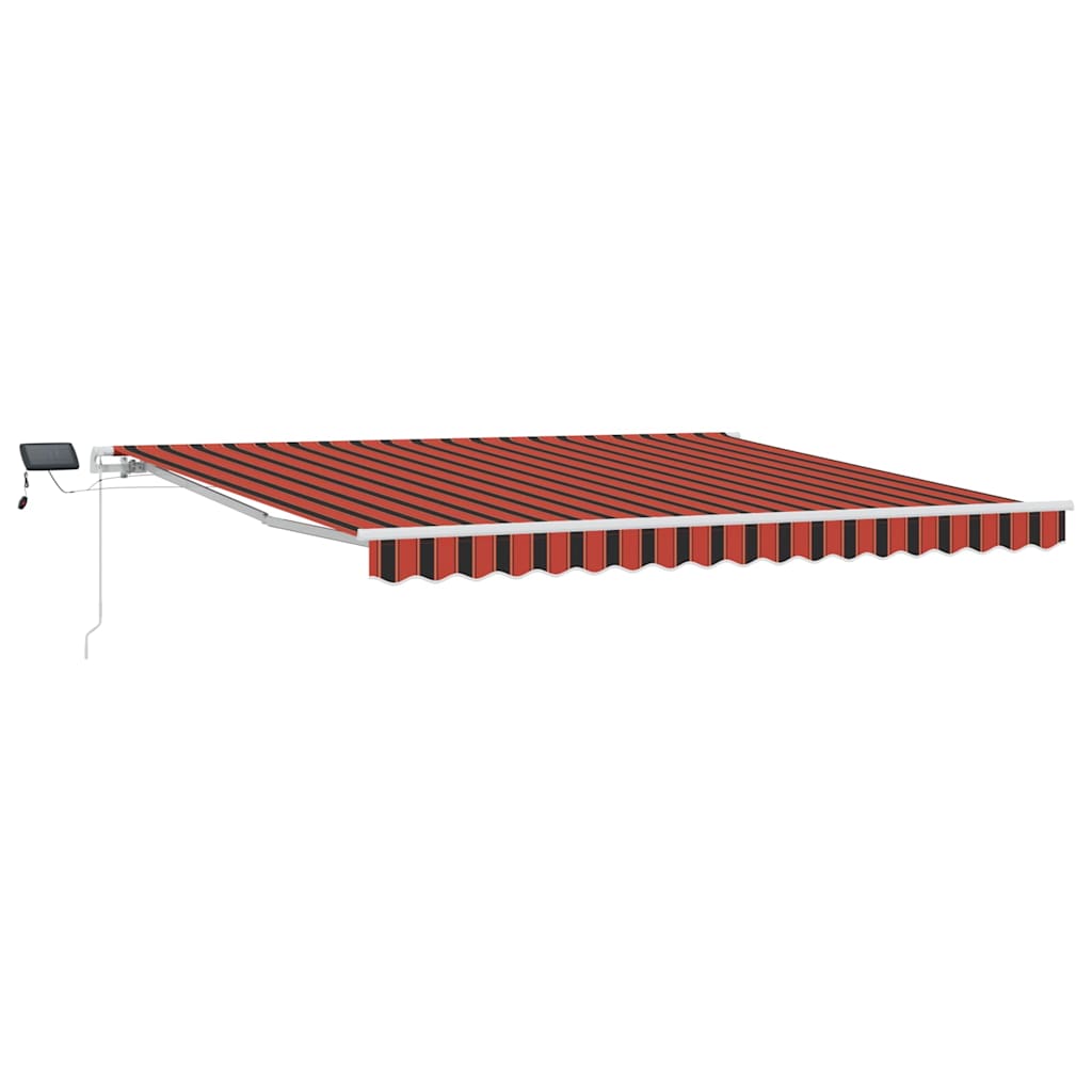 Ausziehbare Markise Orange und Braun 400 x 300 cm