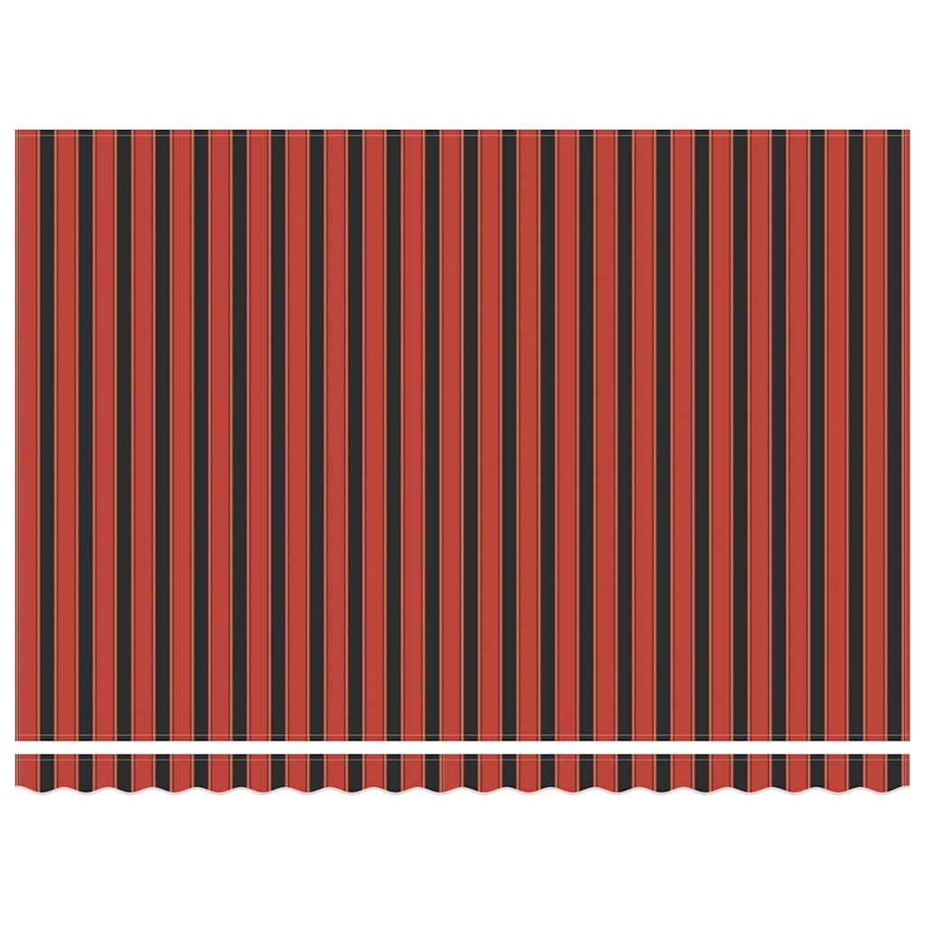 Ausziehbare Markise Orange und Braun 450 x 300 cm