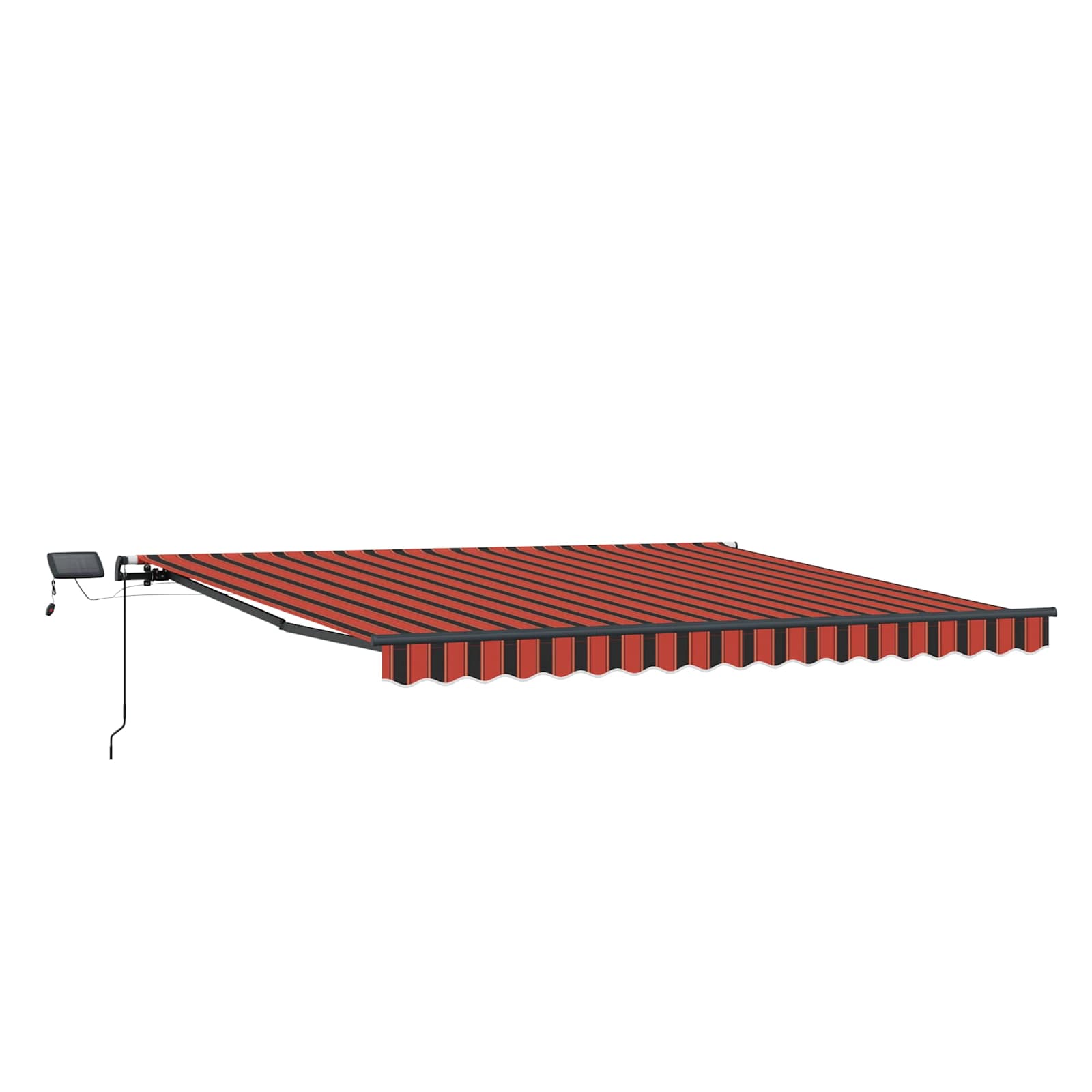 Ausziehbare Markise Orange und Braun 450 x 300 cm