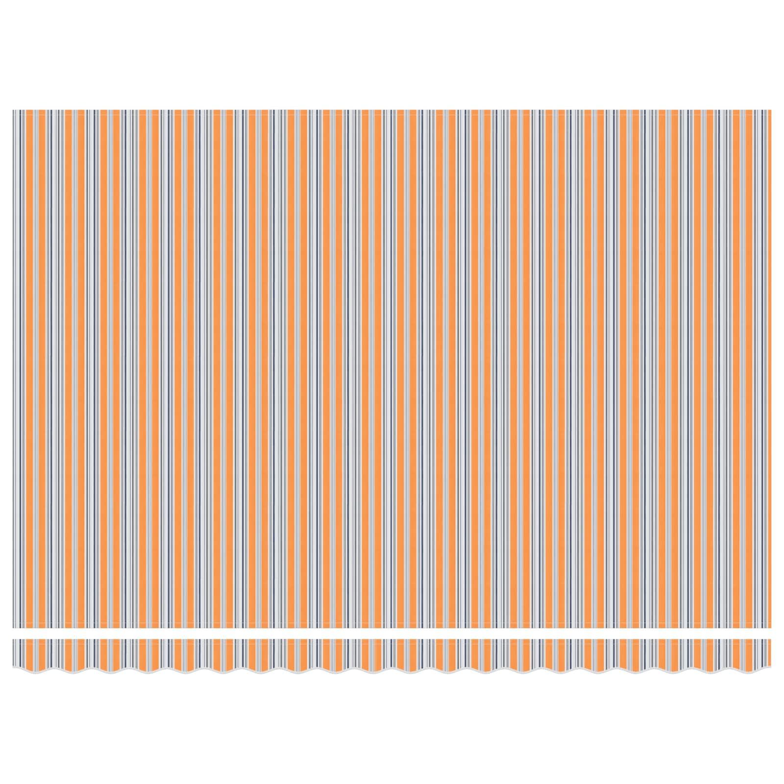 Ausziehbare Markise Mehrfarbig 450 x 300 cm Stoff und Aluminium