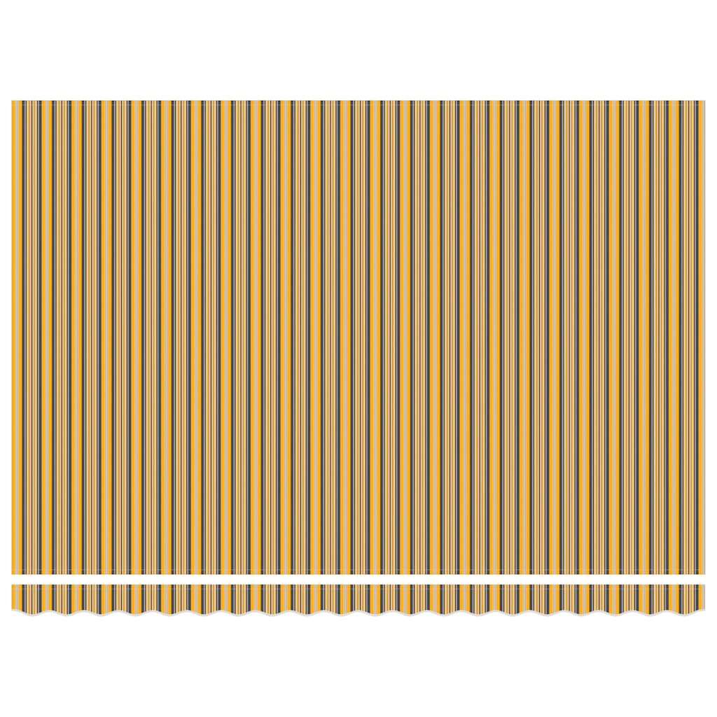 Ausziehbare Markise Mehrfarbig 450 x 350 cm Stoff und Aluminium
