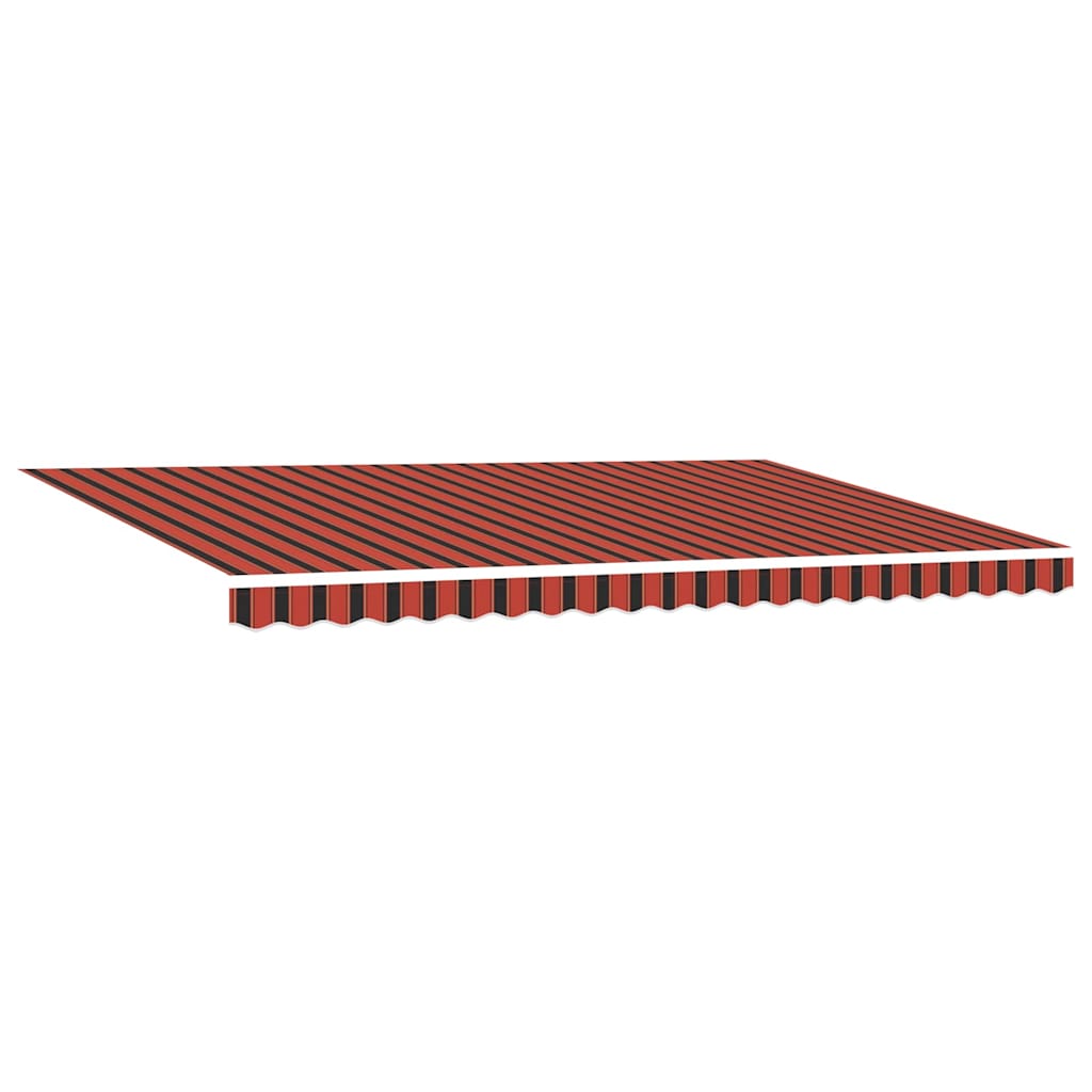 Ausziehbare Markise Orange und Braun 500 x 300 x 165 cm
