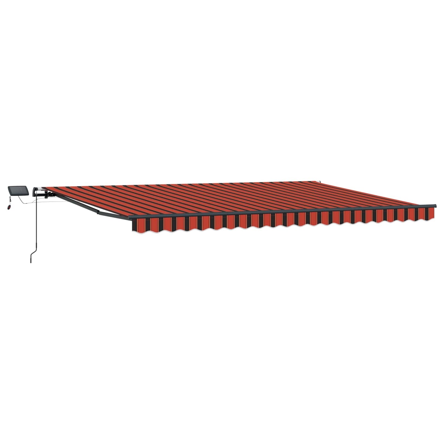 Ausziehbare Markise Orange und Braun 500 x 300 cm