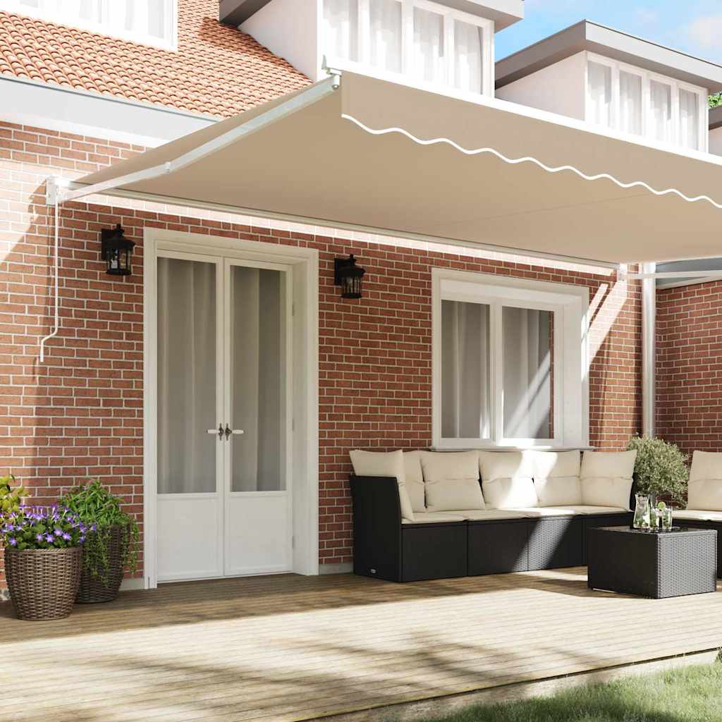 Ausziehbare Markise Beige 500 x 300 x 165 cm