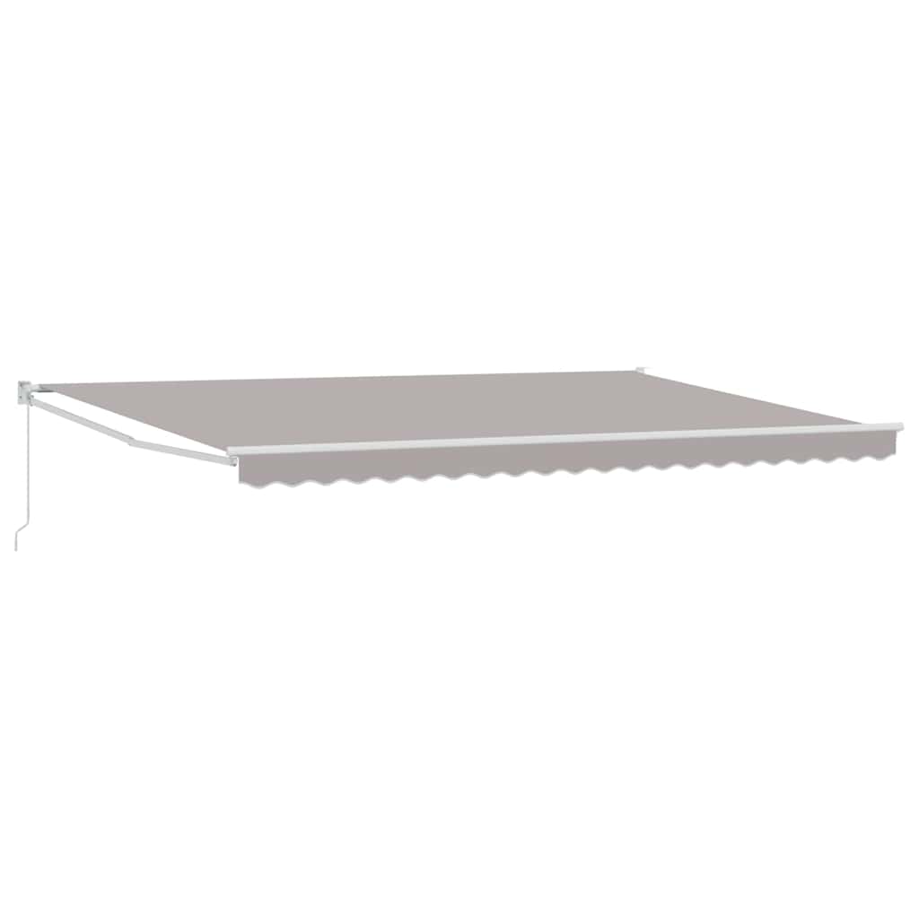 Markise Hellgrau 500 x 300 x 165 cm Polyester und Metall