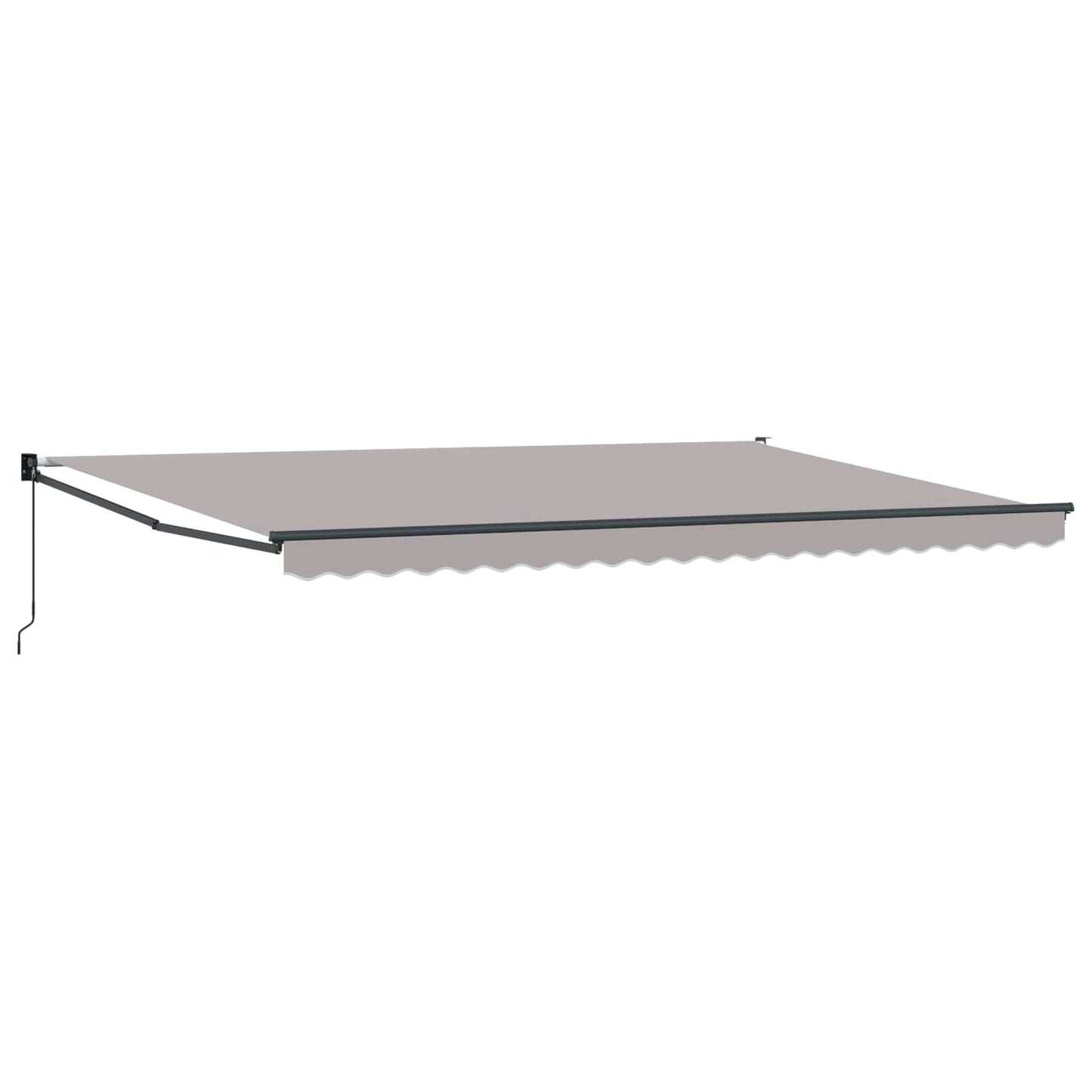 Markise Hellgrau 500 x 300 x 165 cm Polyester und Metall