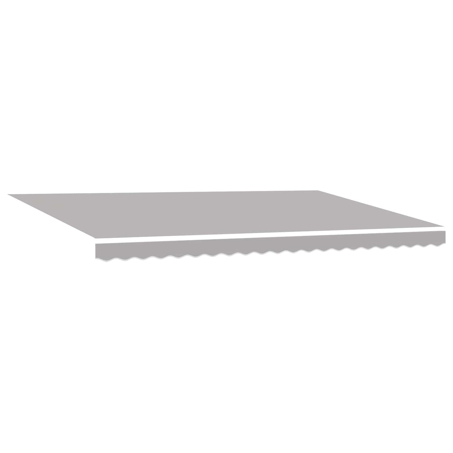Markise Hellgrau 500 x 300 x 165 cm Polyester und Metall