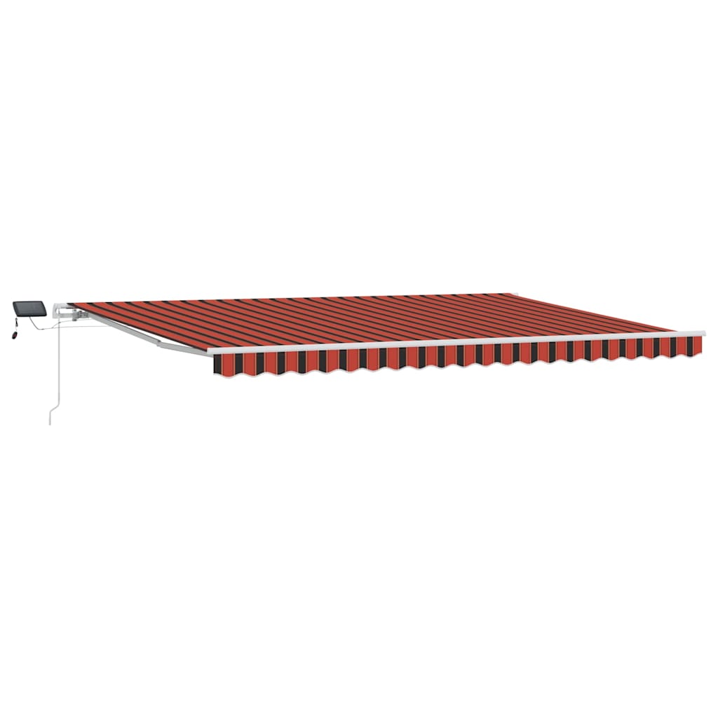 Ausziehbare Markise Orange und Braun 500 x 350 cm
