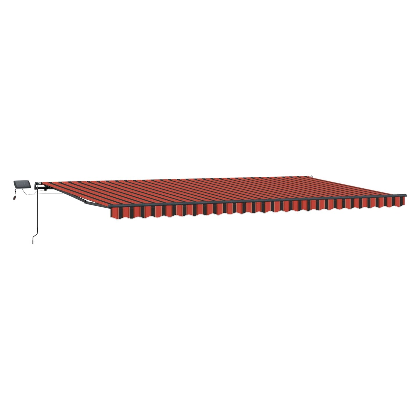 Ausziehbare Markise Orange und Braun 600 x 300 cm