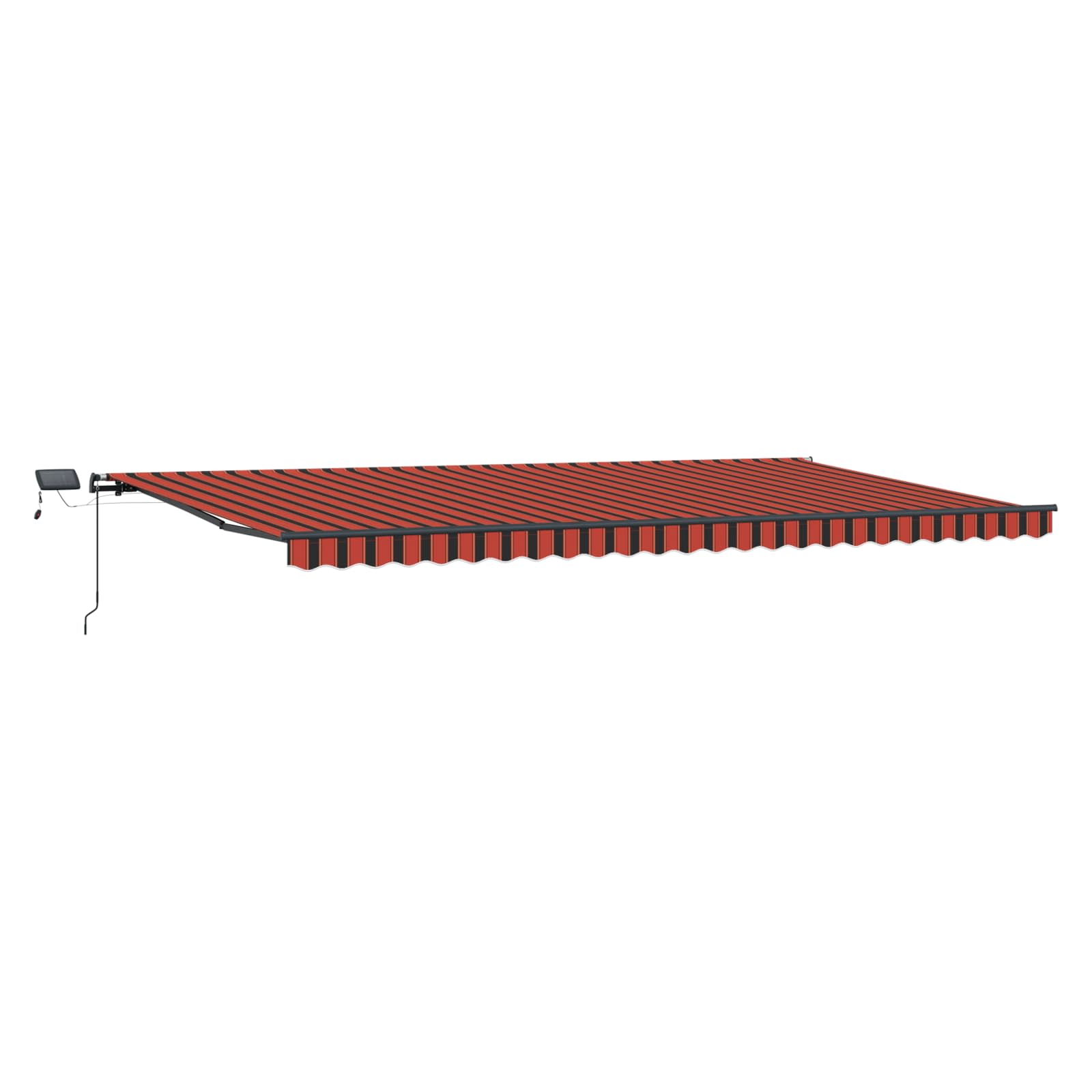 Ausziehbare Markise Orange und Braun 600 x 300 cm