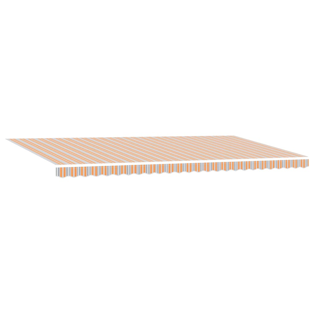 Ausziehbare Markise Mehrfarbig 600 x 300 cm Stoff und Aluminium