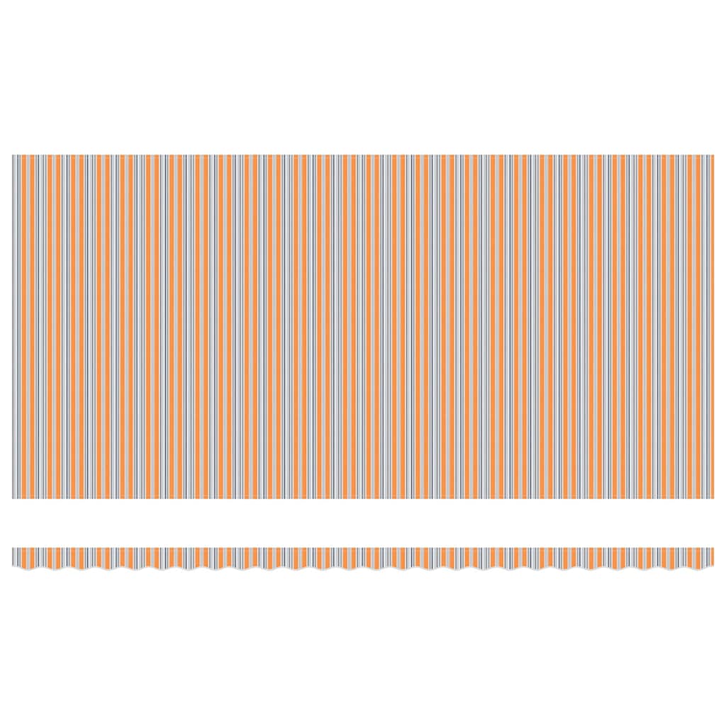 Ausziehbare Markise Mehrfarbig 600 x 300 cm Stoff und Aluminium
