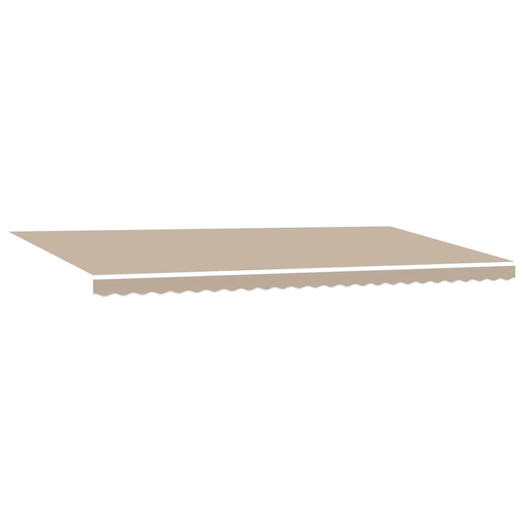 Ausziehbare Markise Beige 600 x 300 cm Stoff und Aluminium