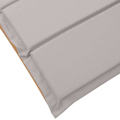 Sonnenliege 2 stk. Massivholz Akazie Taupe