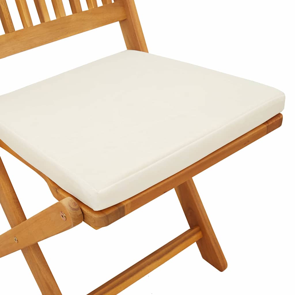 Garten Bistro Set 3 stk. Braun Massivholz Akazie