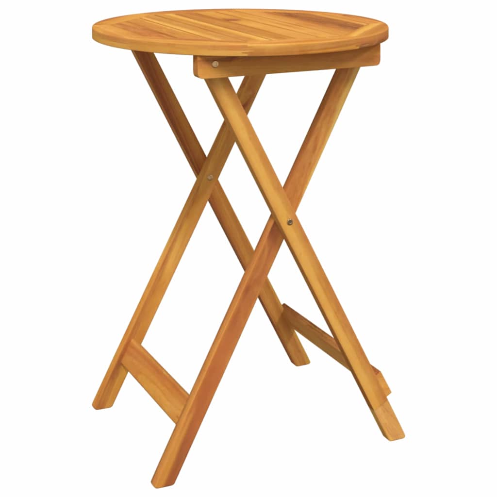 Garten Bistro Set 3 stk. Braun Massivholz Akazie