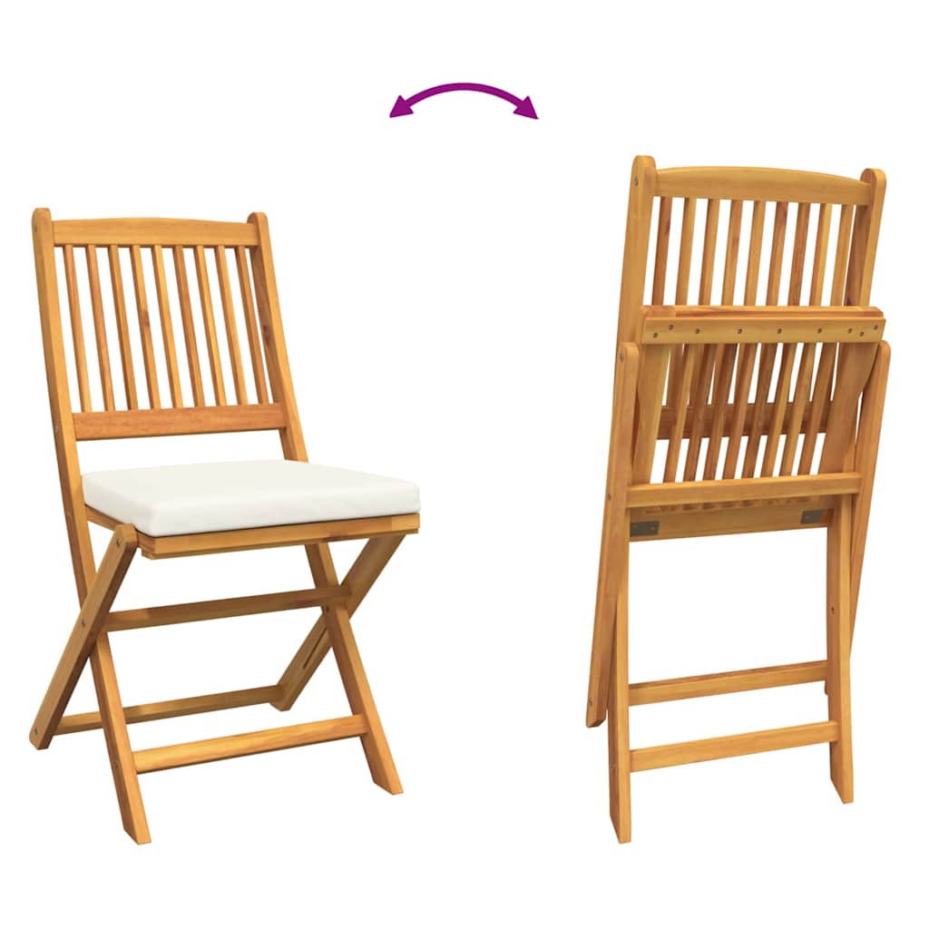 Garten Bistro Set 3 stk. Braun Massivholz Akazie