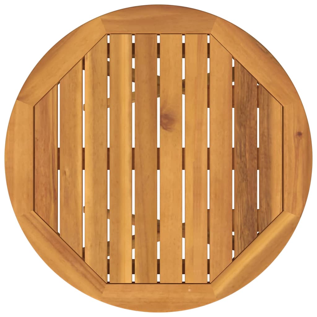 Garten Bistro Set 3 stk. Braun Massivholz Akazie
