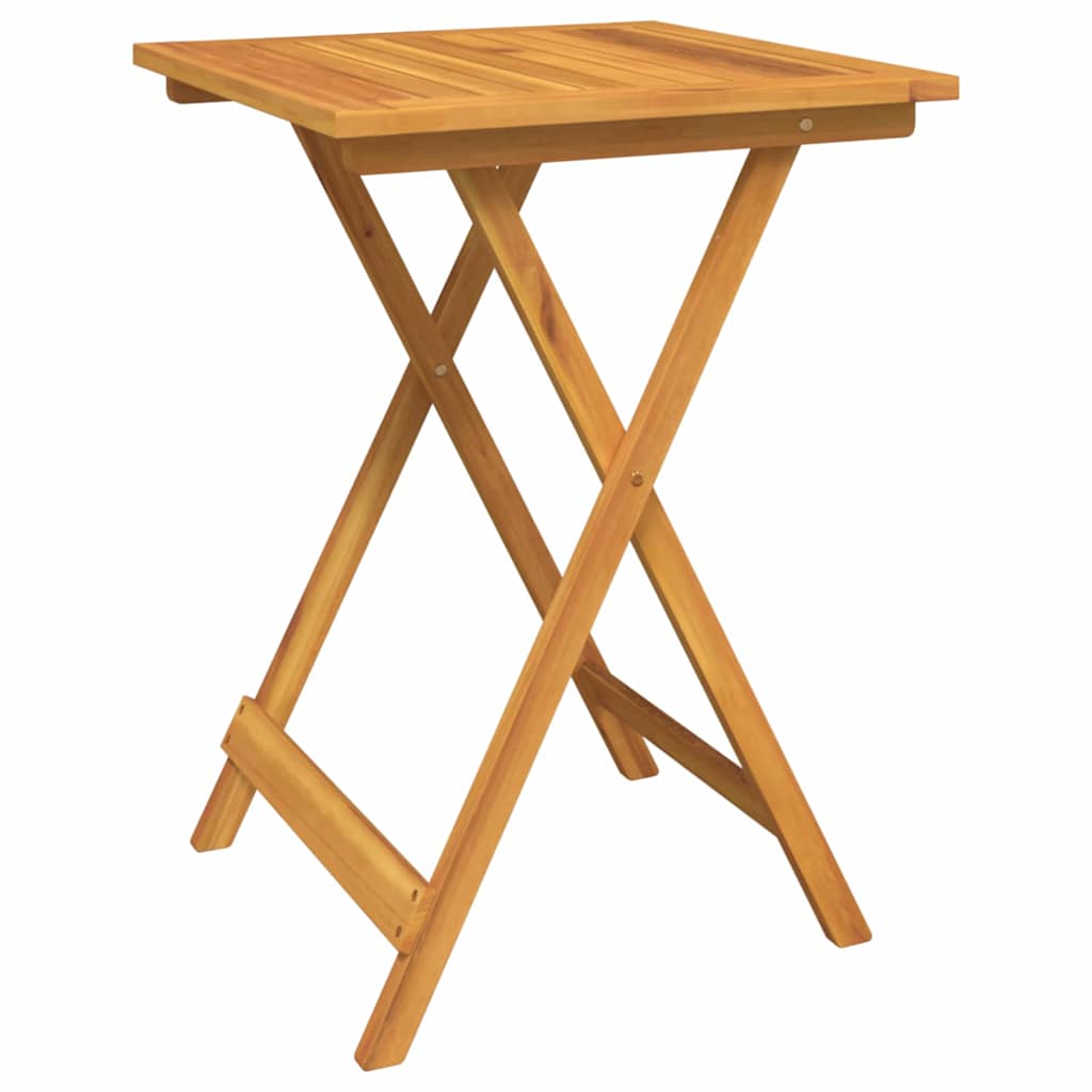Garten Bistro Set 3 stk. Braun Massivholz Akazie