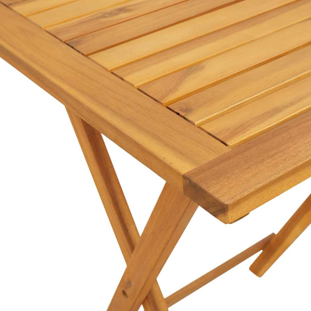 Garten Bistro Set 3 stk. Braun Massivholz Akazie