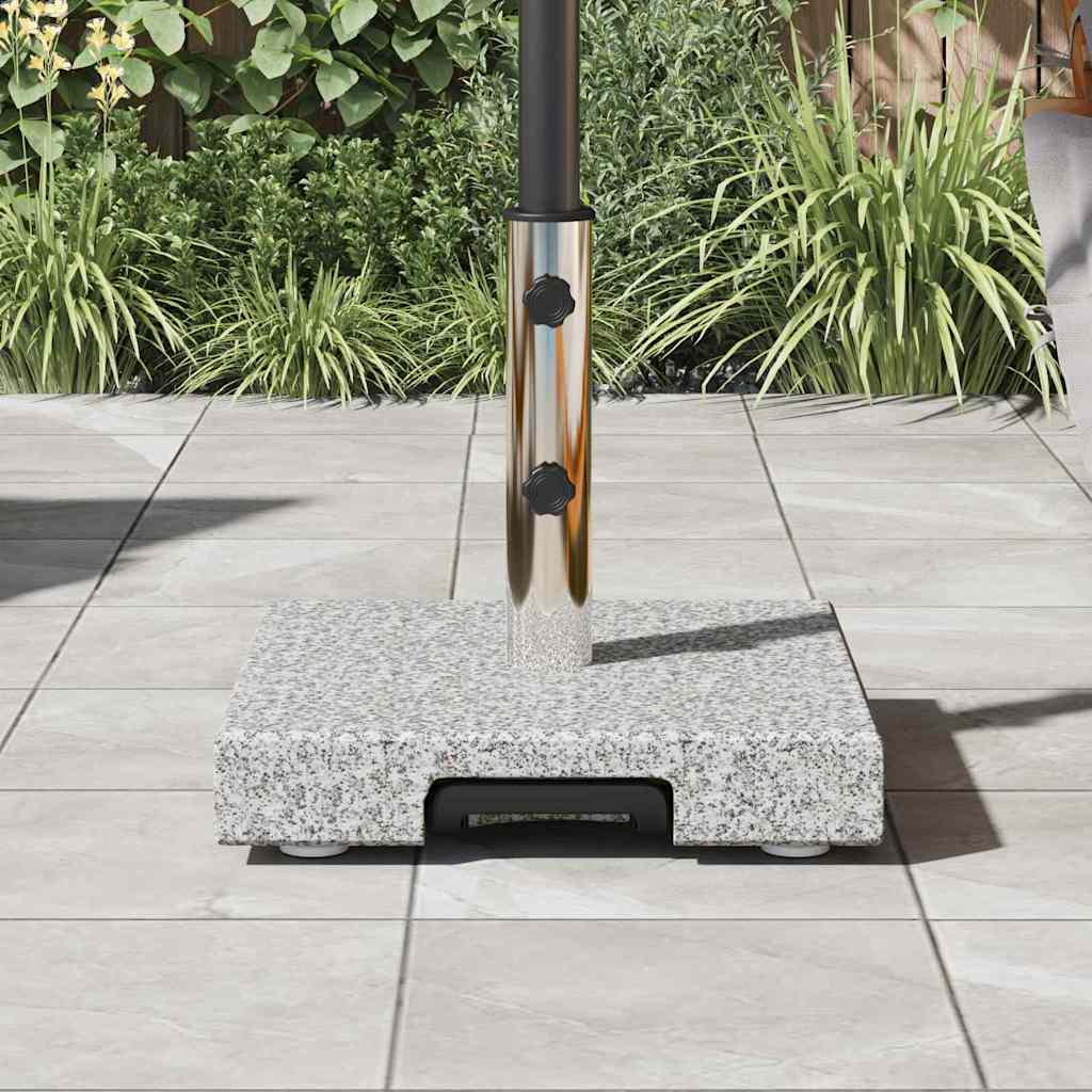Sonnenschirmständer 29 kg Grau Granit Quadratisch