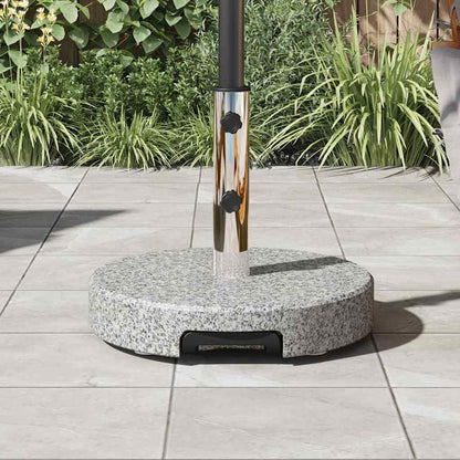 Sonnenschirmständer 29 kg Grau Granit Rund