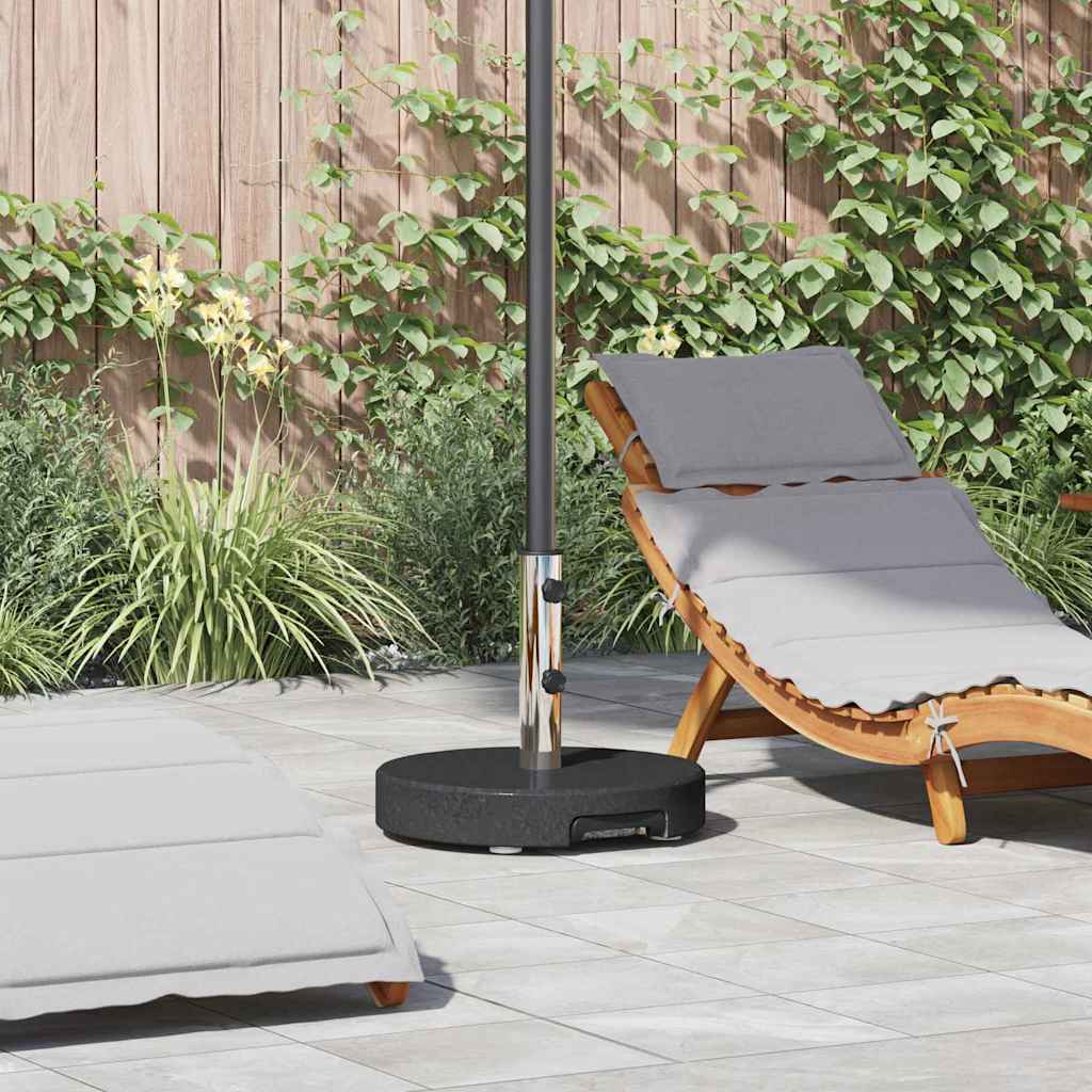 Sonnenschirmständer 29 kg Schwarz Granit Rund