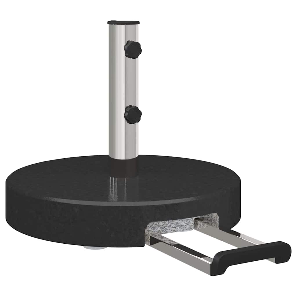 Sonnenschirmständer 29 kg Schwarz Granit Rund