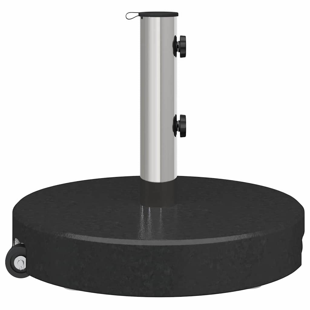 Sonnenschirmständer 29 kg Schwarz Granit Rund