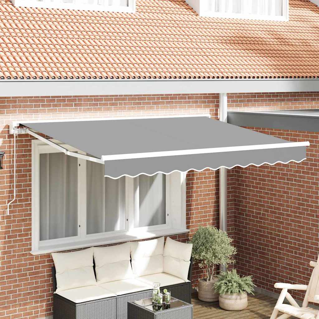 Markisenrahmen Verstellbar Weiß 3 x 2 m Stahl