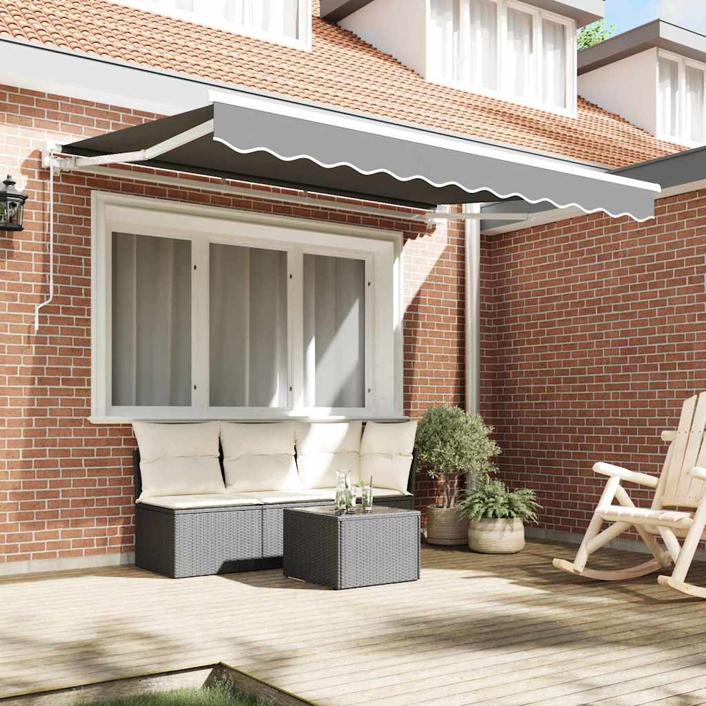 Markisenrahmen Verstellbar Weiß 3 x 2 m Stahl