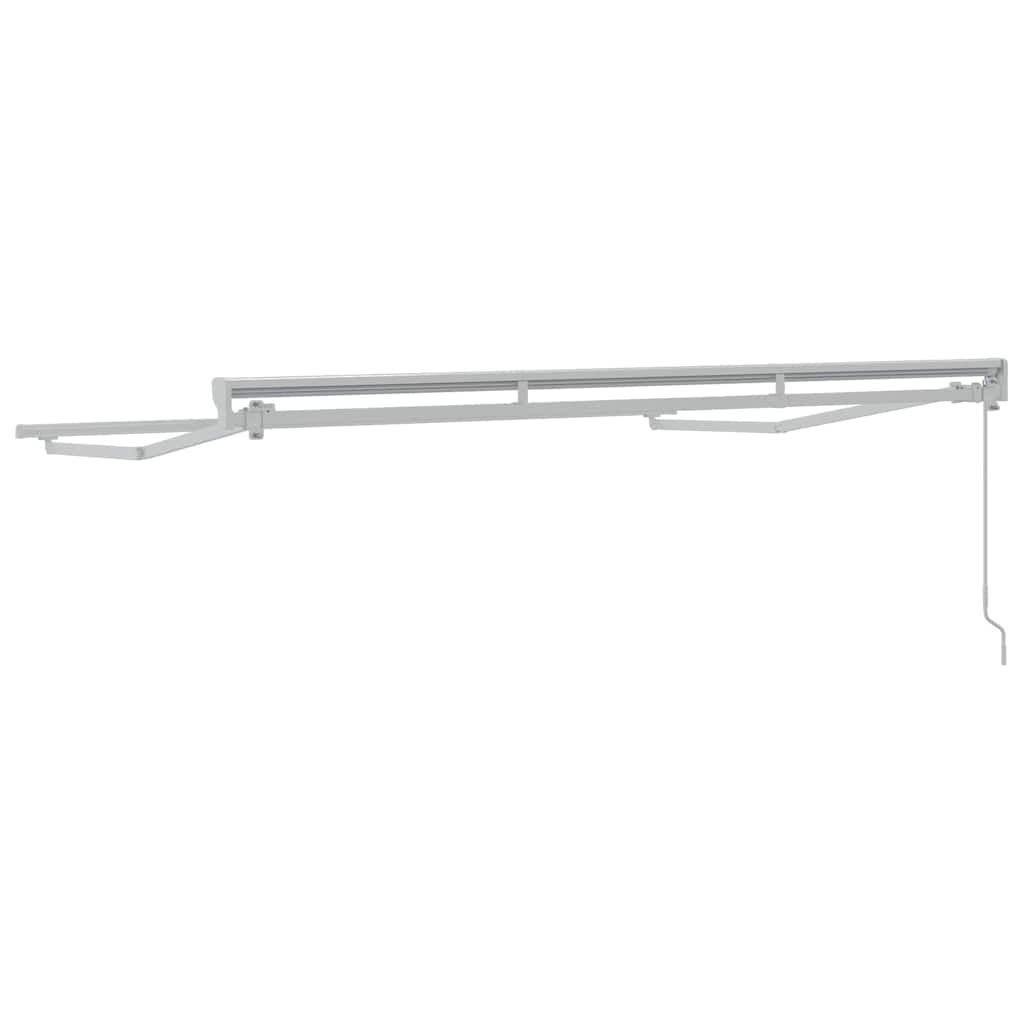 Markisenrahmen Verstellbar Weiß 3 x 2 m Stahl