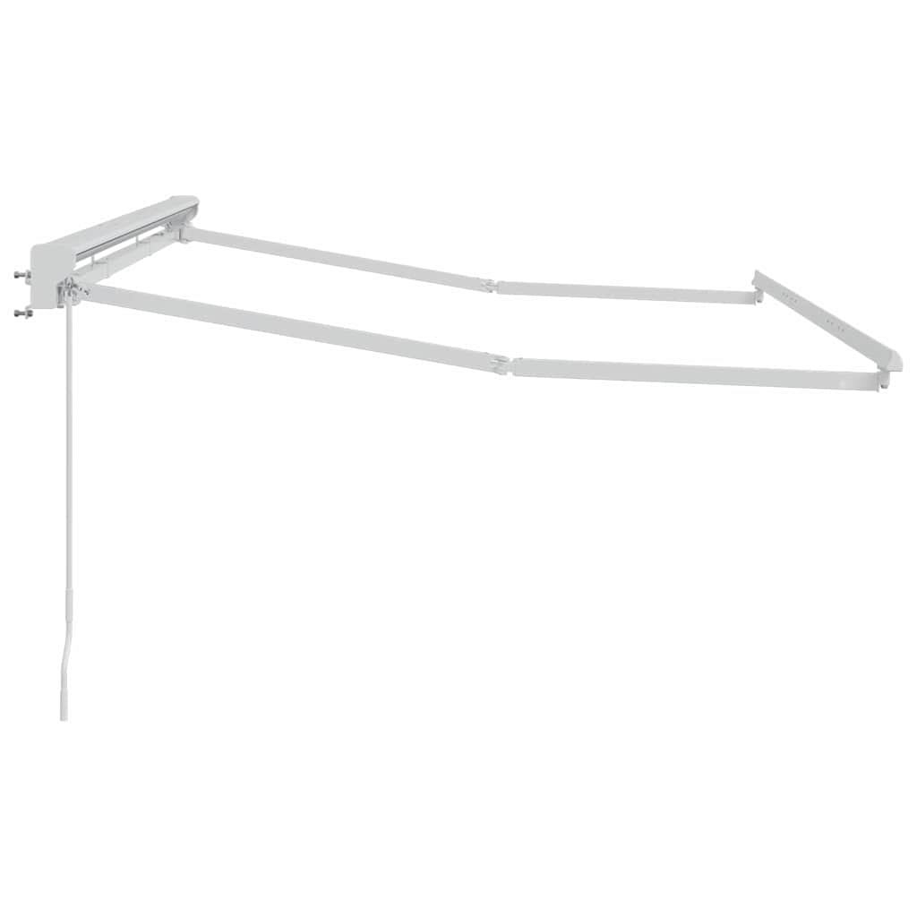 Markisenrahmen Verstellbar Weiß 3 x 2 m Stahl