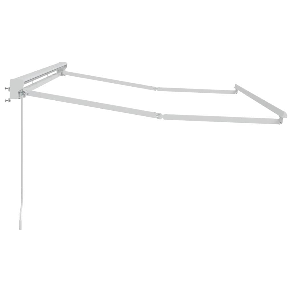 Markisenrahmen Verstellbar Weiß 3,5 x 2 m Stahl