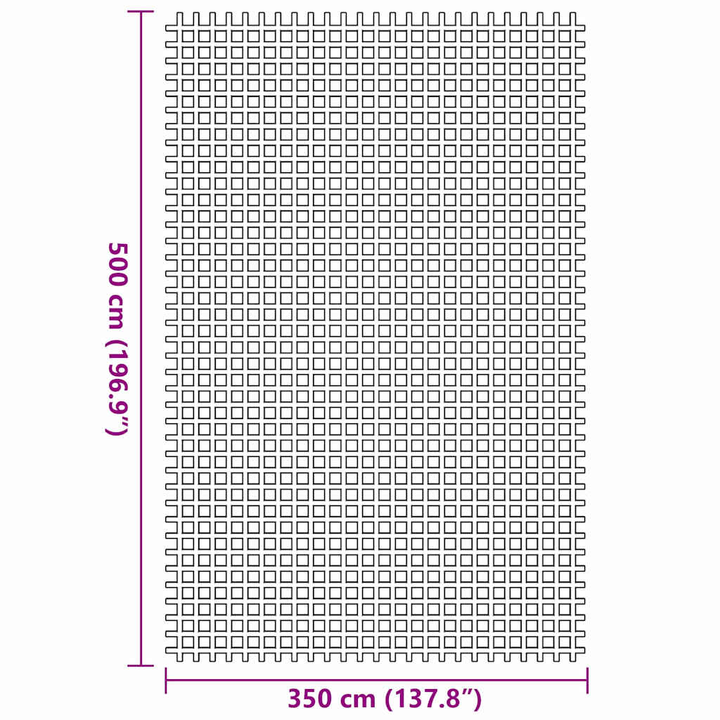 Zeltteppich Anthrazit 500 x 350 cm Polyester