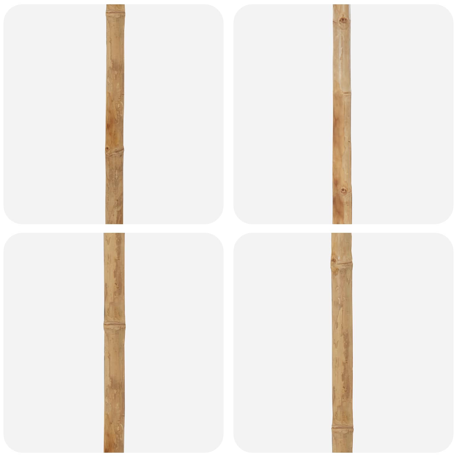 Garten-Sonnenschirm Dunkelgrau Ø 270 x 260 cm Bambus