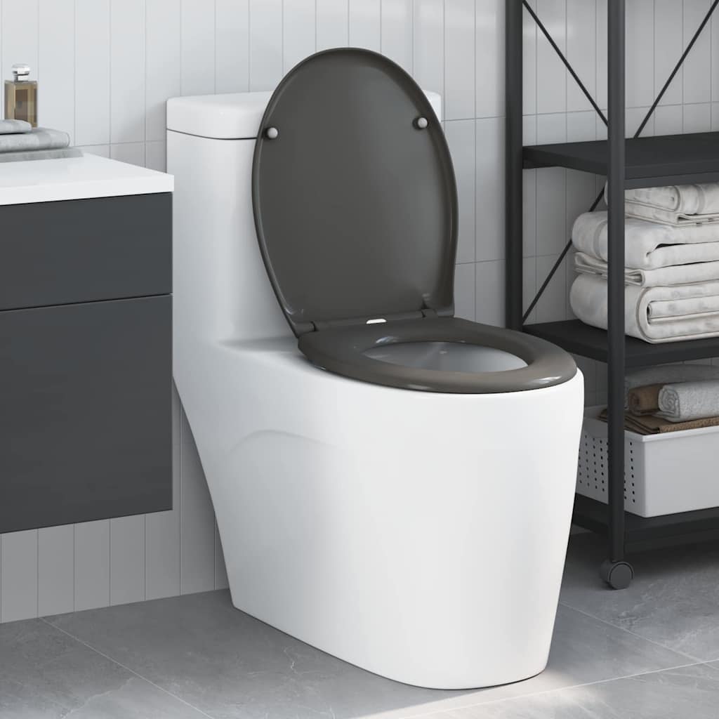 Toilettensitz Anthrazit 47 x 37 x 4 cm Duroplast