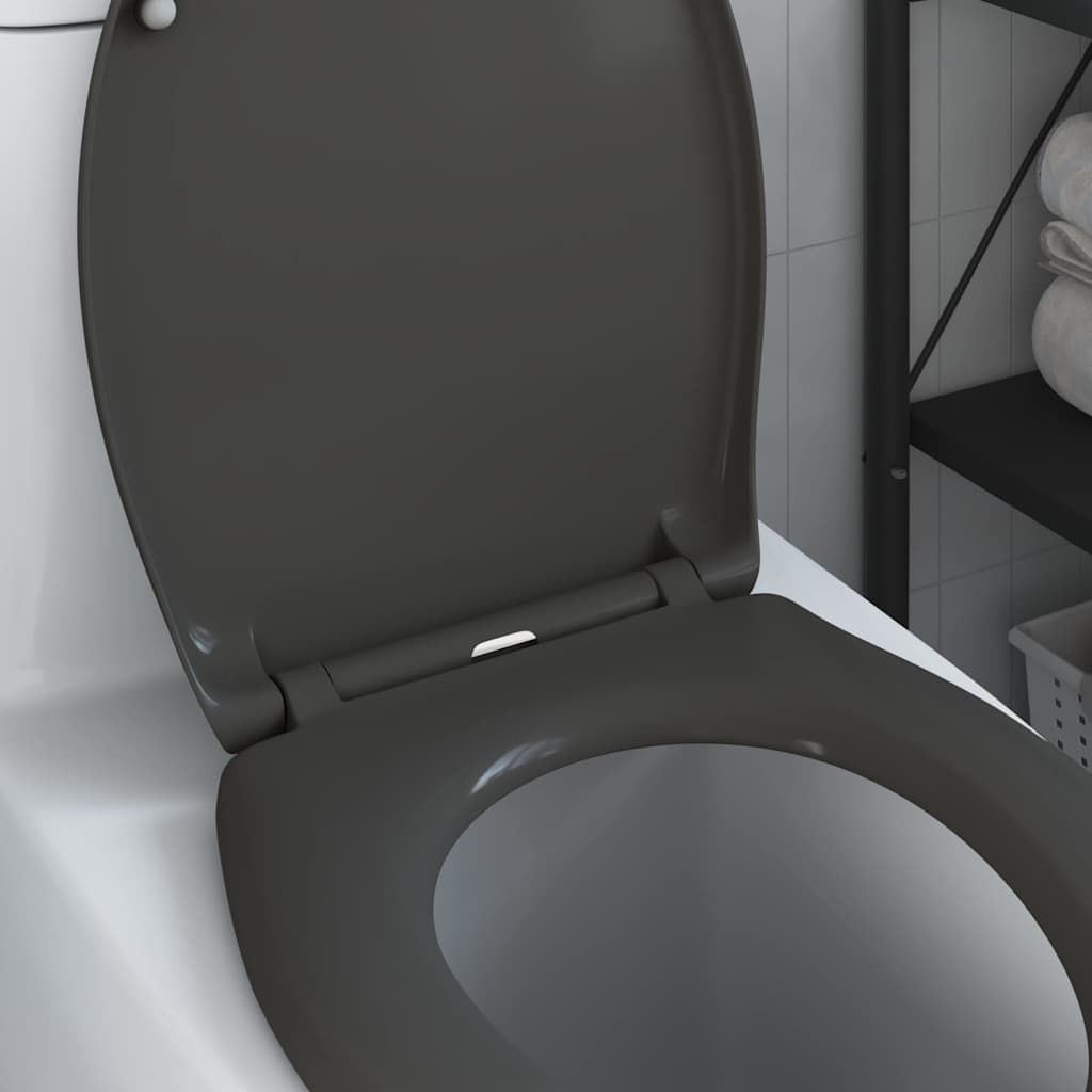 Toilettensitz Anthrazit 47 x 37 x 4 cm Duroplast