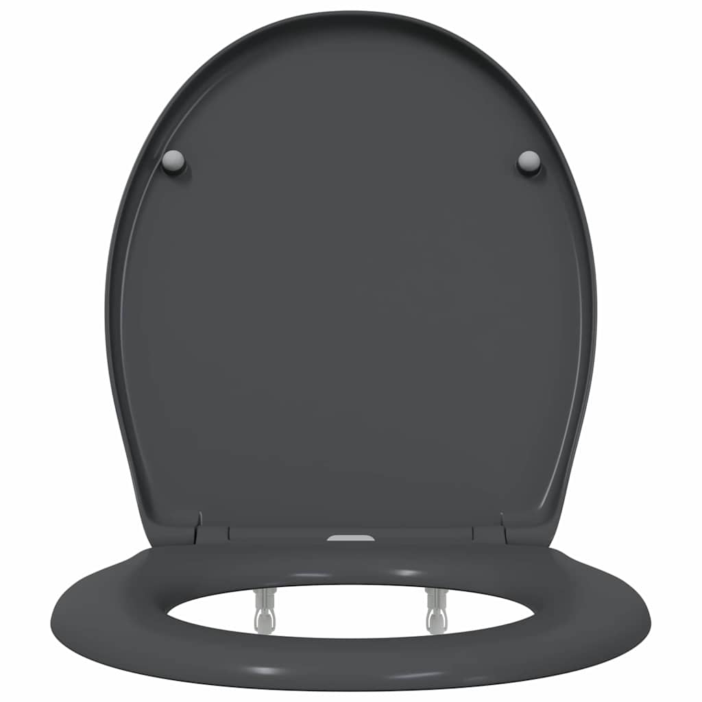 Toilettensitz Anthrazit 47 x 37 x 4 cm Duroplast