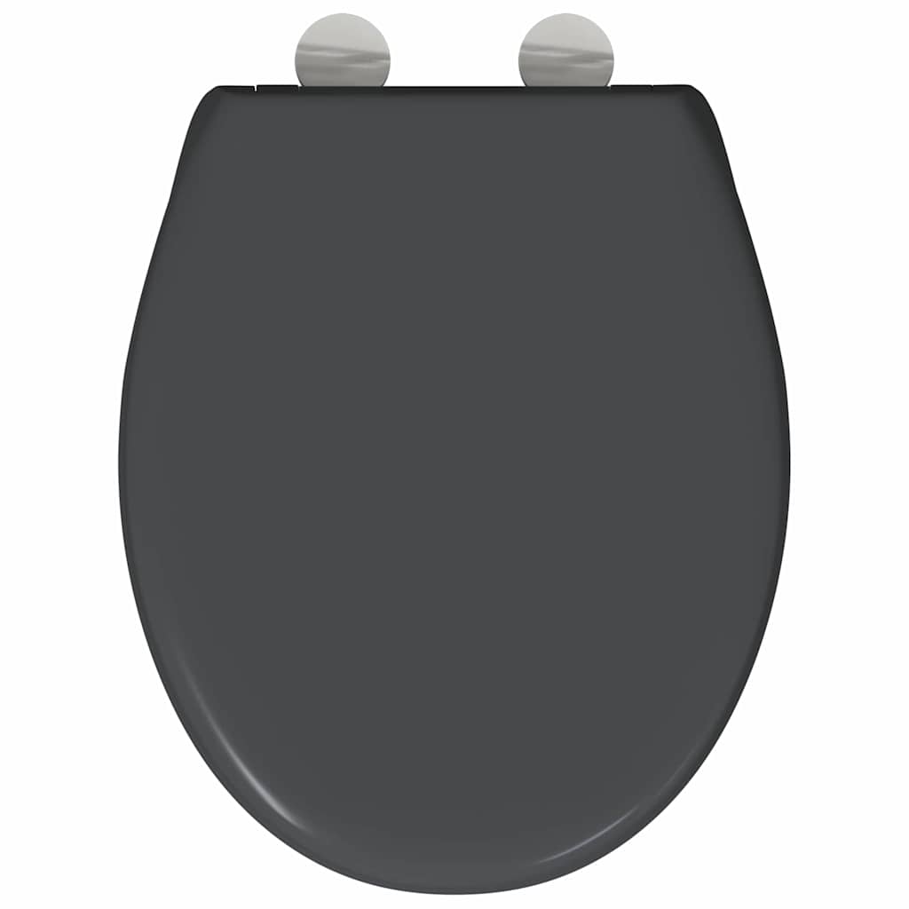 Toilettensitz Anthrazit 47 x 37 x 4 cm Duroplast